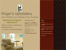 Tablet Screenshot of fingersupholstery.com